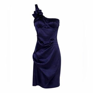 One shoulder Navy Cocktail Dress size 5/6
Item#C06